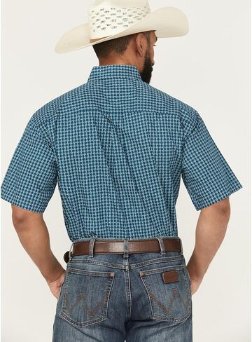 Cinch Men's Geo Print Short Sleeve Button-Down Western Shirt - MTW1111478 X- in Saudi Arabia