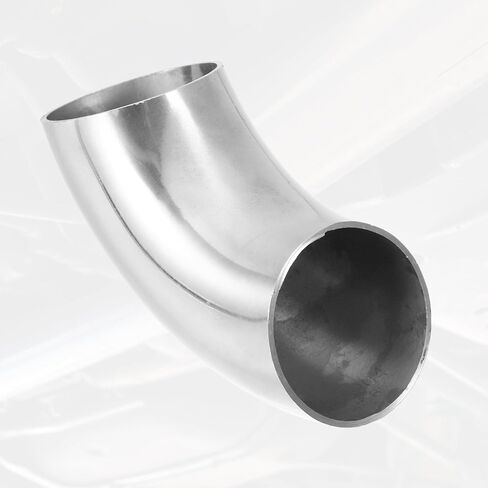 uxcell 4pcs OD 1.75 Inch 90 Degree SS304 Stainless Steel Bend Tube Exhaust Elbow Pipe for Car Modified Exhaust System 0.06" Wall Thickness Piping Silver Tone in Saudi Arabia