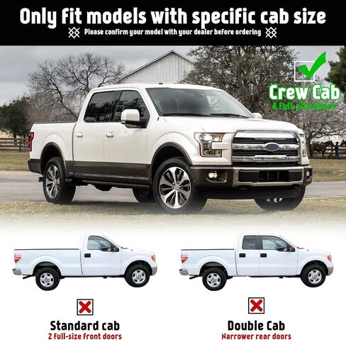 PZ 6" Running Boards for 2009-2014 Ford F150 Super Crew Cab Mirror Stainless Steel Side Step Nerf Bar in Saudi Arabia