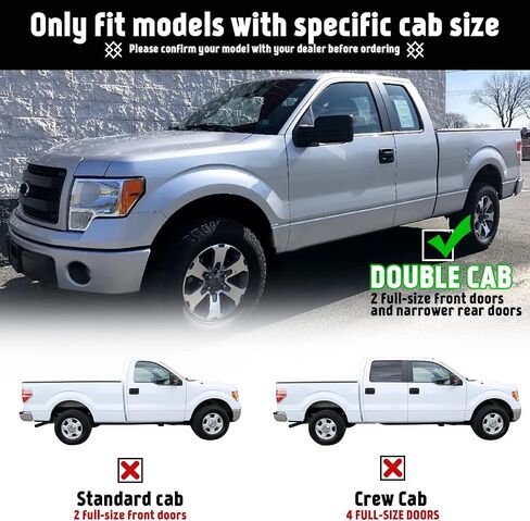 PZ 6 "لوحات تشغيل لعام 2009-2014 Ford F150 Super Crew Cab Mirror Sevel Steeld Step Step Nerf Bar in Saudi Arabia