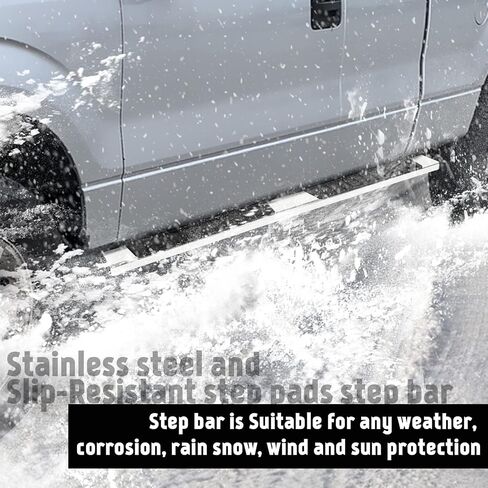 PZ 6 "لوحات تشغيل لعام 2009-2014 Ford F150 Super Crew Cab Mirror Sevel Steeld Step Step Nerf Bar in Saudi Arabia