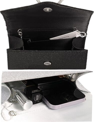Sparkling Evening Clutch Purse for Women,Rhinestone Bow Top Handle Party Handbag,Wedding Prom Formal bag in Kuwait