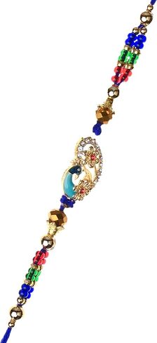 مجموعة من 5 Rakhi Lumba لـ Brother Bhabhi و Bhatija Bhai Bhaiya Raksha Bandhan Gift Rakhi Throug Pack in Kuwait
