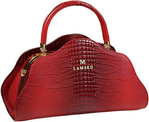 Crocodile Pattern Leather Women's Bag Top-Handle Satchel Crossbody Handbags Portable Purses Shoulder Messenger Bags in Saudi Arabia