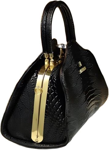 Crocodile Pattern Leather Women's Bag Top-Handle Satchel Crossbody Handbags Portable Purses Shoulder Messenger Bags in Kuwait