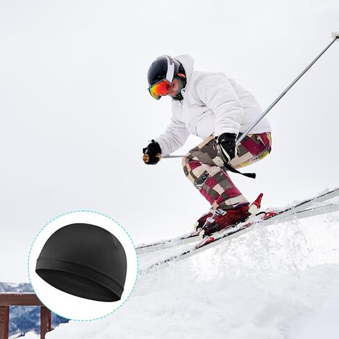 Wave Caps for Black Men, 4PCS Silky Stocking Caps Breathable Elastic Sports Bandana Silk Skull Cap Sleeping Shower Hair Wrap for 360 540 720 Waves(Thick Hair Style) in Saudi Arabia