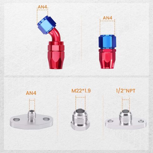 MaxPeedingRods توربو زيت التغذية والعودة خط استنزاف ل T3 T3 T3/T4 T70 T66 TO4E T60 T61 T70 in Saudi Arabia