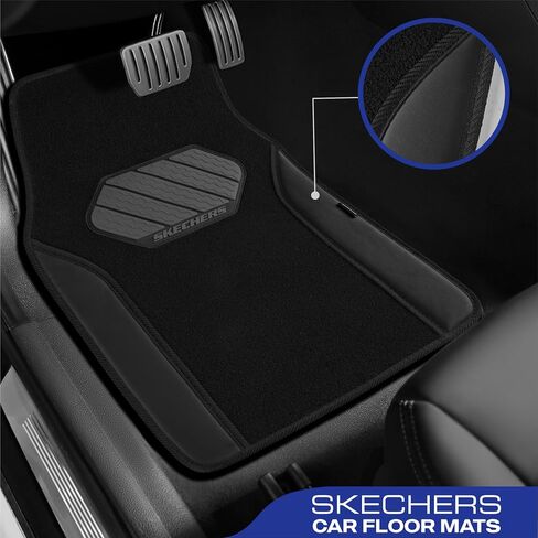 حصيرة أرضية سيارة Skechers ، ومقاومة للماء ، ومقاومة للماء ، وحصير سيارة جلدية ، وحصير أرضية للسيارات مع وسادة كعب مضاد للانزلاق ، وتناسب سيارات الدفع الرباعي ، وسيارات السيدان ، والسيارات ، والشاحنات ، والوردي in Saudi Arabia