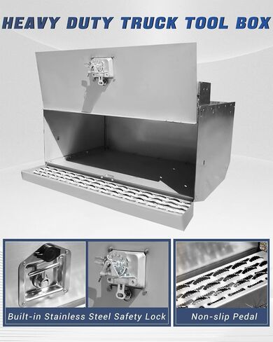 مربع بطارية إدخال الكابينة ، 30 بوصة خطوة Semi Semi Truck Tool Box مناسبة لـ Peterbilt 385 ، 377 in Kuwait