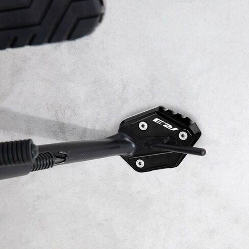 Motorcycle Side Stand Extension Kickstand Plate Compatible With YAMAHA YZF R3 2015-2020 2021 2022 2023 2024 | Foot Pad Support YZFR3 YZF-R3 Accessories (black) in Saudi Arabia