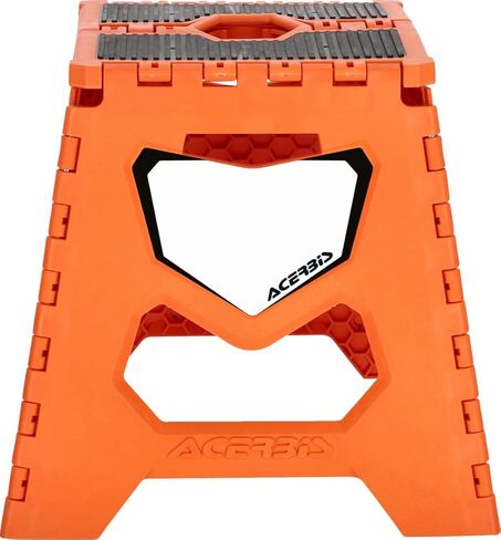Folding Motorcycle Kickstand in Polypropylene and Rubber Lightweight and Easy to Carry Motocross Offroad Stand Orange in Saudi Arabia