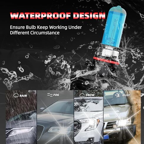 Upgraded Halogen Headlight Bulbs Fit For Nissan Murano 2009-2014,9005/H10/HB3 High Beam H11/H8/H9 Low Beam High Performance Headlights,6000K White,Plug n Play,4-Pack in Kuwait