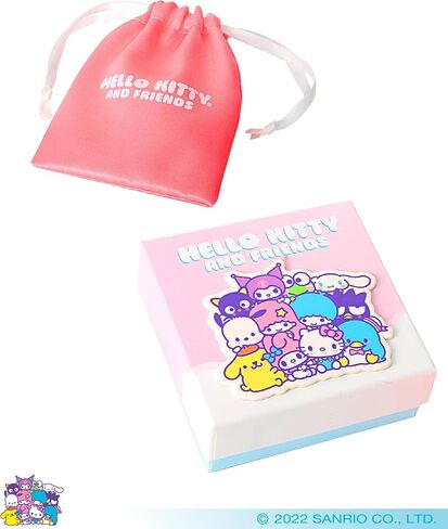 Hello Kitty Sanrio Womens Bracelet with Sun and Star Pendants 6.5" + 1" - Silver Plated Tuxedo Sam Bracelet Official License in Saudi Arabia