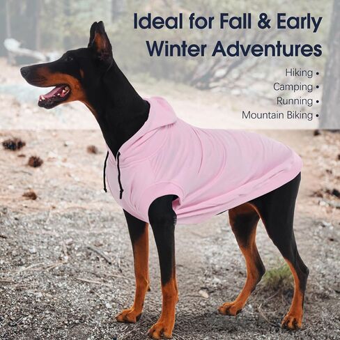 IECOii Dog Hoodie للكلاب الكبيرة، ملابس الكلاب الكبيرة مع غطاء محرك السيارة للكلاب الكبيرة جدًا، سترة هوديس للكلاب في خريف وشتاء، Ropa Para Perros Grandes Doberman، سترة Great Dane، رمادي، 4XL (بدون بطانة من الصوف) in Kuwait