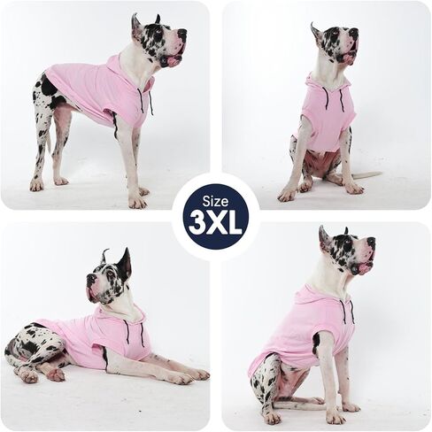 IECOii Dog Hoodie للكلاب الكبيرة، ملابس الكلاب الكبيرة مع غطاء محرك السيارة للكلاب الكبيرة جدًا، سترة هوديس للكلاب في خريف وشتاء، Ropa Para Perros Grandes Doberman، سترة Great Dane، رمادي، 4XL (بدون بطانة من الصوف) in Kuwait