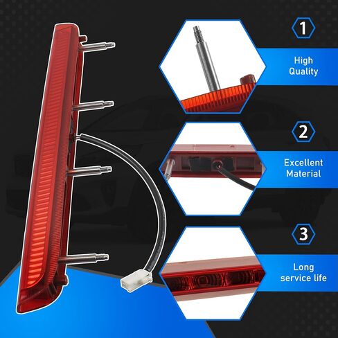 Rear Center Third Brake Light High Mount Stop Lamp Compatible With 2016 2017 2018 2019 2020 Kia Sorento Replaces 92700C5000 92700-C5000 in Saudi Arabia