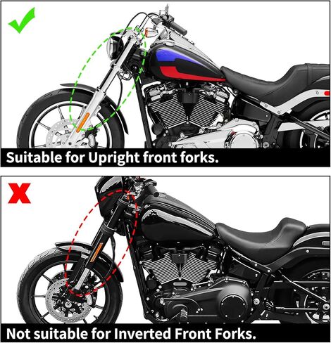 XMT-MOTO Front Headlight Fairing + windshield+ Bracket Mount For Harley Softail 18-later FXBB and FXLR, '20-Later FXLRS, FXST and '21-later FXBBS,Black in Kuwait