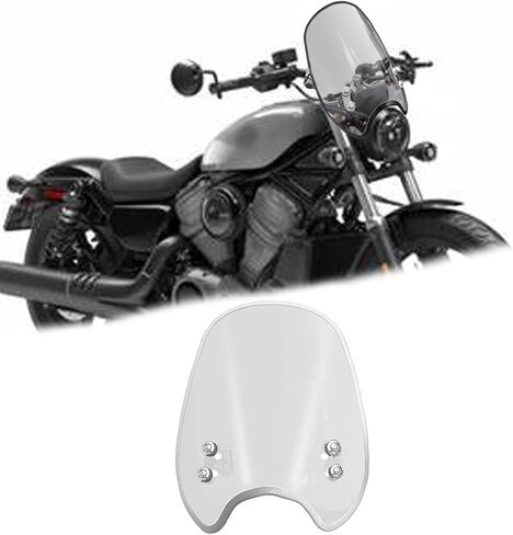 For Sportster Nightster RH 975 RH975S Special 2023-2025 Motorcycle windshield air fairing wind deflector, handlebar windshield Motorcycle accessories (Transparent Color,White) in Kuwait