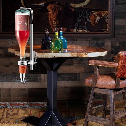 1-Bottle House Liquor Dispenser Wall Mounted Liquor Dispenser Bar Butler Bracket Alcohol Station Whisky Cocktail Tap Home Bar Accessories by GWENBHMTOOL in Saudi Arabia