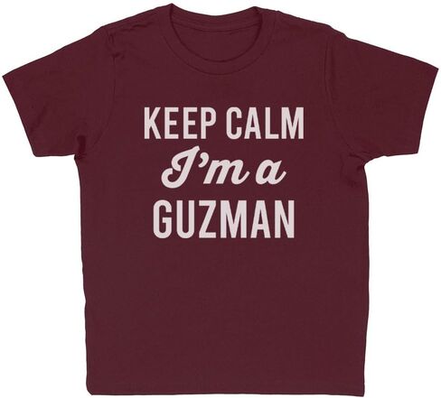 Keep Calm I'm a Guzman Kids T-Shirt Youth in Saudi Arabia