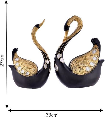 Zuny Home Decore Presents Elegant Swan Pair Sculpture - Large Decorative Figurine for Home Decor & Showpiece in Saudi Arabia