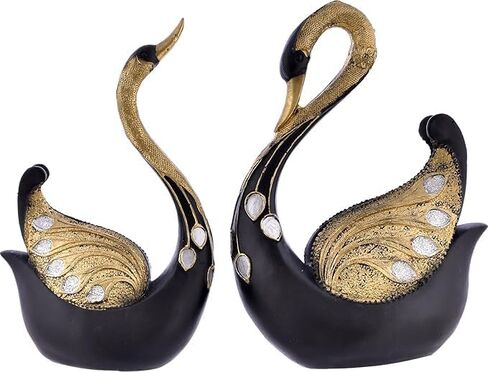 Zuny Home Decore Presents Elegant Swan Pair Sculpture - Large Decorative Figurine for Home Decor & Showpiece in Saudi Arabia