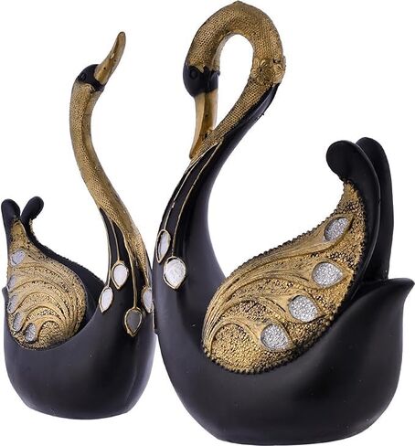 Zuny Home Decore Presents Elegant Swan Pair Sculpture - Large Decorative Figurine for Home Decor & Showpiece in Saudi Arabia