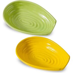 مسند ملعقة سيراميك من هاسينس لعداد المطبخ، حامل ملعقة بورسلين أزرق مقاس 5.7 بوصة للطبخ في المزرعة ومسند ملعقة قهوة للموقد، قطعة واحدة in Kuwait