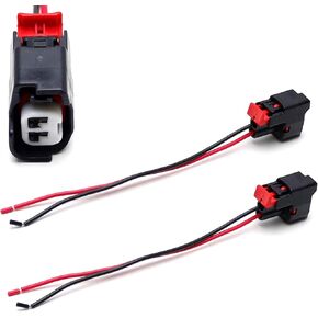 iJDMTOY Pair OEM-Spec Side Marker Light Assembly Power Cord Pigtail Connector Harness w/ 5-Inch Wiring Compatible with Dodge RAM License Plate Lamps in Saudi Arabia