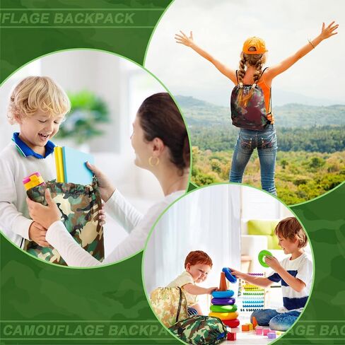 Frienda 14 قطعًا بويًا صبيًا تمويه كيس الرباط ، كرم التخييم في التخييم ، حفلات عيد ميلاد ، جودي ، مموهة ، in Saudi Arabia
