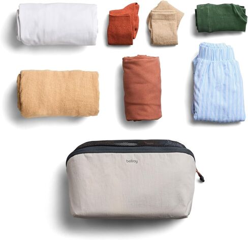 Bellroy Packing Cube 4L (Organizer Packing Pouch with Internal Zip Pocket and Durable, Lightweight Design) - Clay in Saudi Arabia