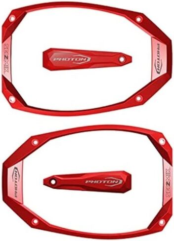 Seizmik UTV Color Trim Kit for Photon Side View UTV Mirrors | Aluminum Bezel and Cap Color Insert Kit | Red in Saudi Arabia