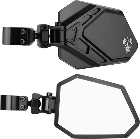 Chupacabra Offroad Cuero Pro UTV Mirrors (set of 2) BLACK (1-7/8) in Kuwait