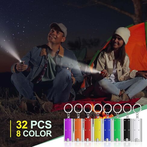 48 قطعة من أضواء سلسلة المفاتيح LED القوية من Hicarer، مصباح يدوي لسلسلة المفاتيح بألوان متنوعة، مصباح يدوي بحلقة مفاتيح، ضوء فلاش سلسلة مفاتيح محمول للمشي لمسافات طويلة والتخييم في حالات الطوارئ وحفلات الأنشطة الخارجية in Saudi Arabia