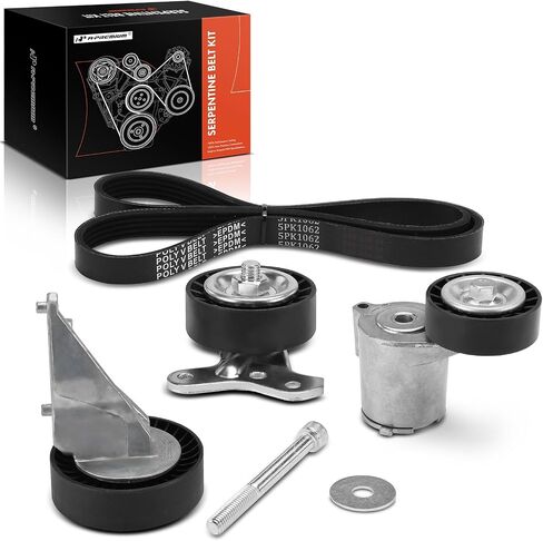 A-Premium Engine Serpentine Belt Drive Kit with Tensioner & Idler Pulley Compatible with Volkswagen Jetta 2005-2010, Golf 2010-2014, Rabbit 2006-2009 & Audi TT RS Quattro 2012-2013, L5 2.5L in Saudi Arabia