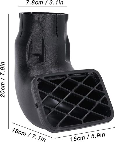 Car Snorkel Head, 3.5in Car Mudding Snorkel Head Replacement, LLDPE Plastic Dust Collector Air Intake Head Replacement Universal Accessory(3.0 inches) in Saudi Arabia