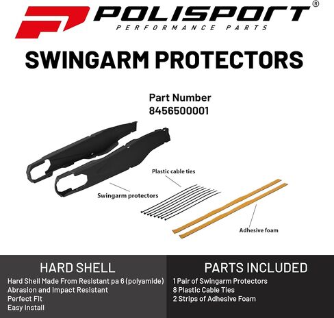 Polisport Swingarm Protector (BLACK) For 11-22 KTM 250SXF in Saudi Arabia