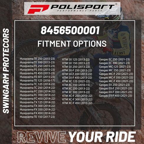 Polisport Swingarm Protector (BLACK) For 11-22 KTM 250SXF in Saudi Arabia