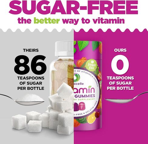 Nutramin Daily Vegan Keto Multivitamin Gmumies Non GMO Vitamin C ، D + Zinc for Plant ، خالية من السكر ، خالية من الجوز ، خالية من الغلوتين ، البيوتين ، فيتامين A ، B ، B6 ، B12 وأكثر 90 ، 45 يومًا in Saudi Arabia