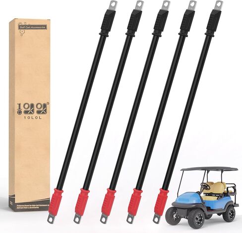 10L0L Golf Cart Battery Cables 4 Gauge for Yamaha G2 G8 G9 36V, Golf Cart Club Car DS 95+ 48V, Club Car DS 1981+ 36V, Welding Battery Pure Copper Flexible Cable with Terminal Connector in Saudi Arabia