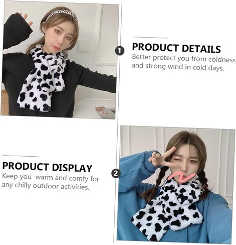 SANDIGLE PLUSH ACCF للنساء دافئ العنق لحفلات التآكل غير الرسمية والعطلات الملحقات اللطيفة والمريحة in Saudi Arabia