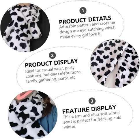 SANDIGLE PLUSH ACCF للنساء دافئ العنق لحفلات التآكل غير الرسمية والعطلات الملحقات اللطيفة والمريحة in Saudi Arabia