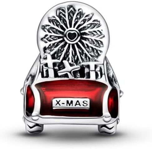 Pandora Festive Car & Christmas Tree Charm ، بدون صندوق in Saudi Arabia