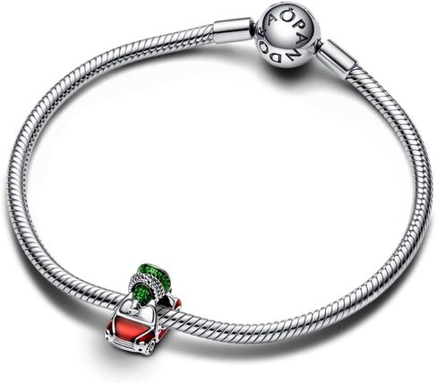 Pandora Festive Car & Christmas Tree Charm ، بدون صندوق in Saudi Arabia