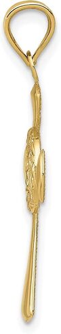 14K Yellow Gold Celtic Knot Cross Pendant Charm in Saudi Arabia