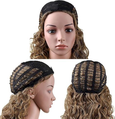 Onedor Long Hair Curly Wavy Full Head Halloween Wigs Cosplay Costume Party Hair Wigs (130A-Fox Red) in Kuwait