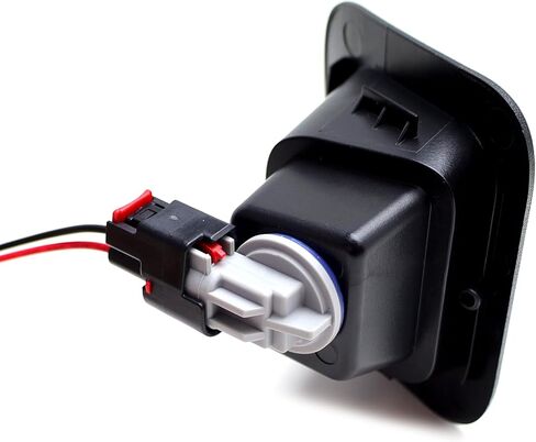 ijdmtoy pair side side side marker marker assembly power cord cornctor monnector w/ 5 incl inclible مع مصابيح لوحة ترخيص Dodge RAM in Saudi Arabia