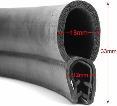 OKJHFD Rubber O U Channel Seal Strip SUV Door Window Frame Front Left Lower Rear Right Upper for F150 Heritage for RAV4 for Equinox for CR-V for Corolla for Edge for Compass for Trailblazer in Saudi Arabia