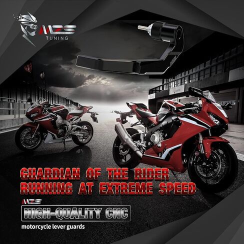 حرس رافعة الدراجات النارية MZS ، حامي مقود فرامل القابض الأسود متوافق مع CBR600RR CBR1000RR CBR500R CBR650R CBR300R CBR250R CB1000R CB500F CB500X CB300F CB300R in Saudi Arabia