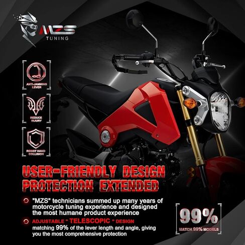 حرس رافعة الدراجات النارية MZS ، حامي مقود فرامل القابض الأسود متوافق مع CBR600RR CBR1000RR CBR500R CBR650R CBR300R CBR250R CB1000R CB500F CB500X CB300F CB300R in Saudi Arabia